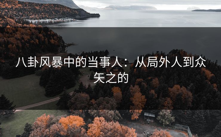 八卦风暴中的当事人：从局外人到众矢之的